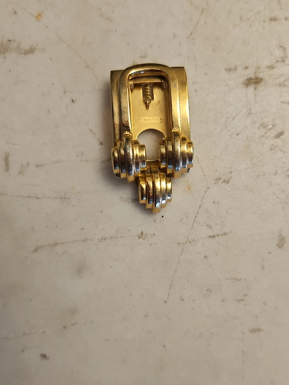 MONET Gold Tie/Lapel/Shoe Clip VINTAGE EUC